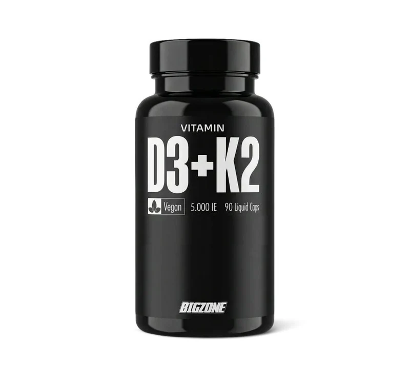 Big Zone - Vitamin D3 + K2 Liquid Caps - 90 Kapseln