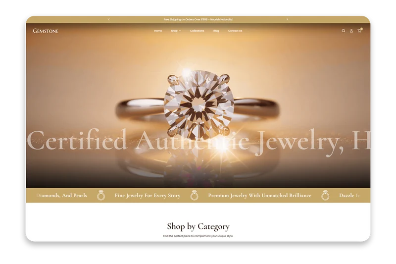 Gemstone - Jewelry Shopify Theme