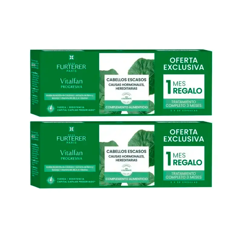 Rene Furterer Vitalfan Progressive Hair Loss , Pack 2 x 30 capsules