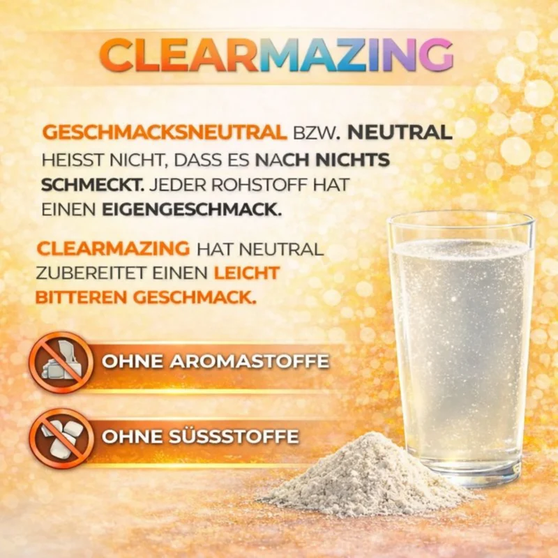 Clearmazing Clear Whey Protein Isolat – 500g | 87% Eiweißgehalt, Ohne Aroma & Süßungsmittel