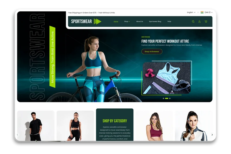 Evolve - Sportswear Shopify Theme