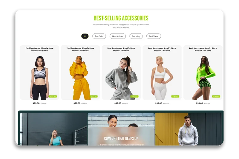 Evolve - Sportswear Shopify Theme