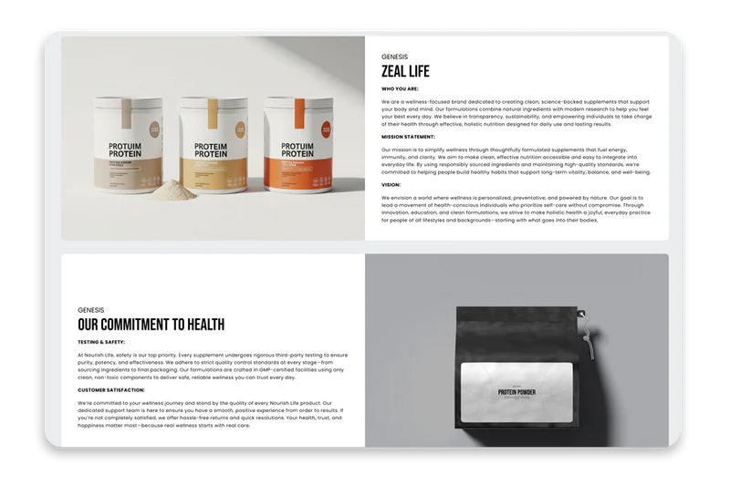 Zeal – Supplement Shopify Theme