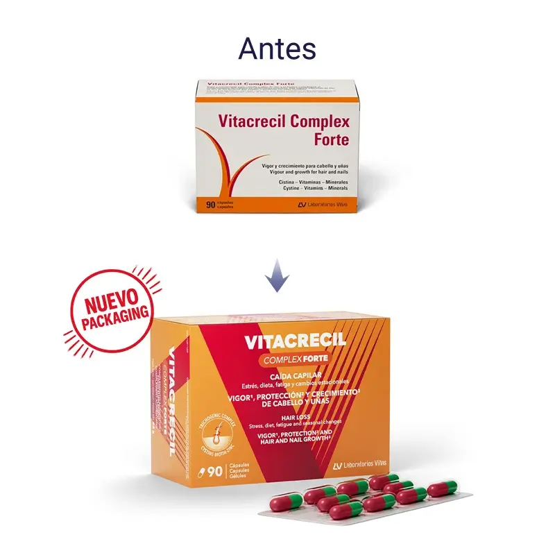 Vitacrecil Complex Forte, Pack 2 x 90 capsules
