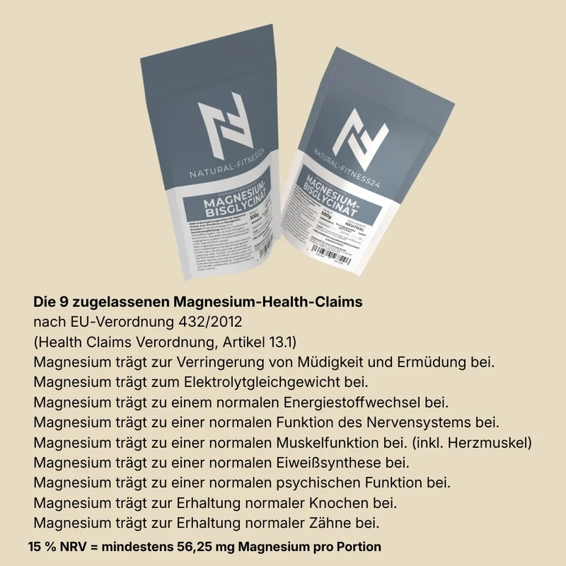 Magnesium Bisglycinat 500g Pulver – Neutral