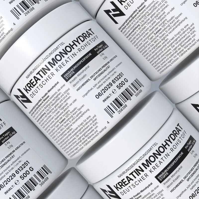 Kreatin Monohydrat Pulver 500g – deutscher Rohstoff