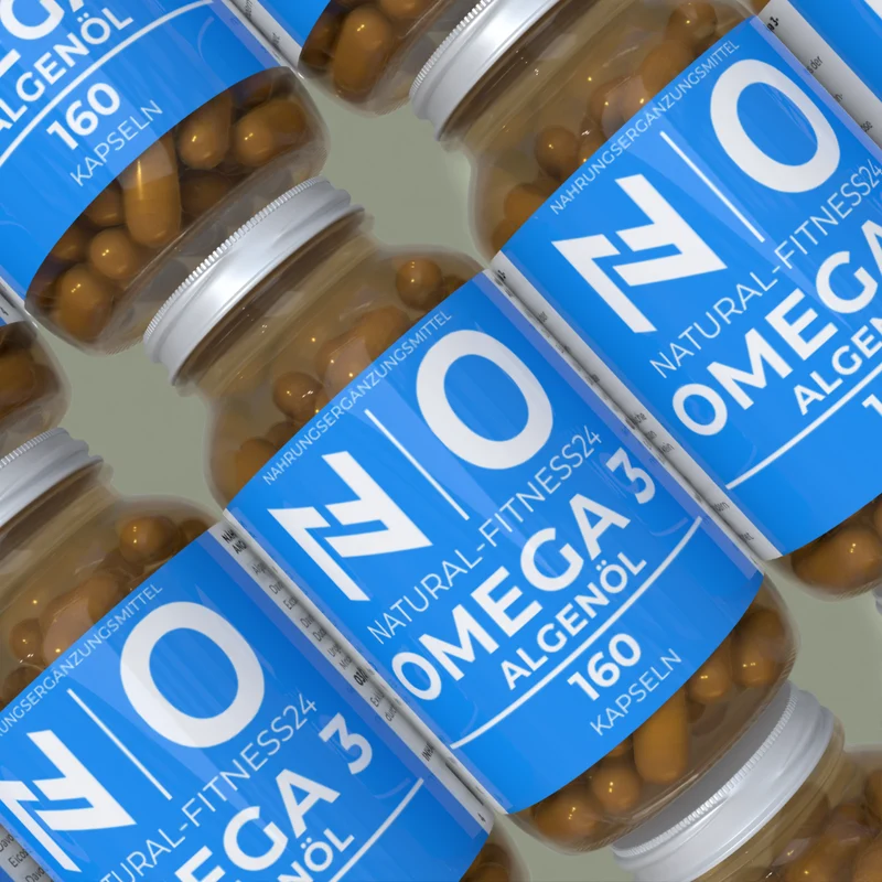 Vegane Omega 3 Kapseln mit Algenöl - 160 Kapseln