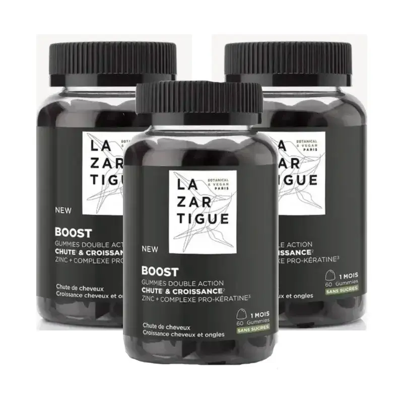 Lazartigue Gummies Hair Loss, Pack 3 x 60 units