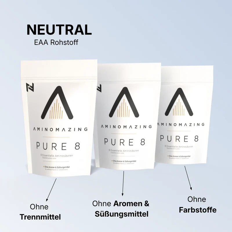 Aminomazing PURE EAA Pulver – 1Kg | Neutrale EAAs - essentielle Aminosäuren