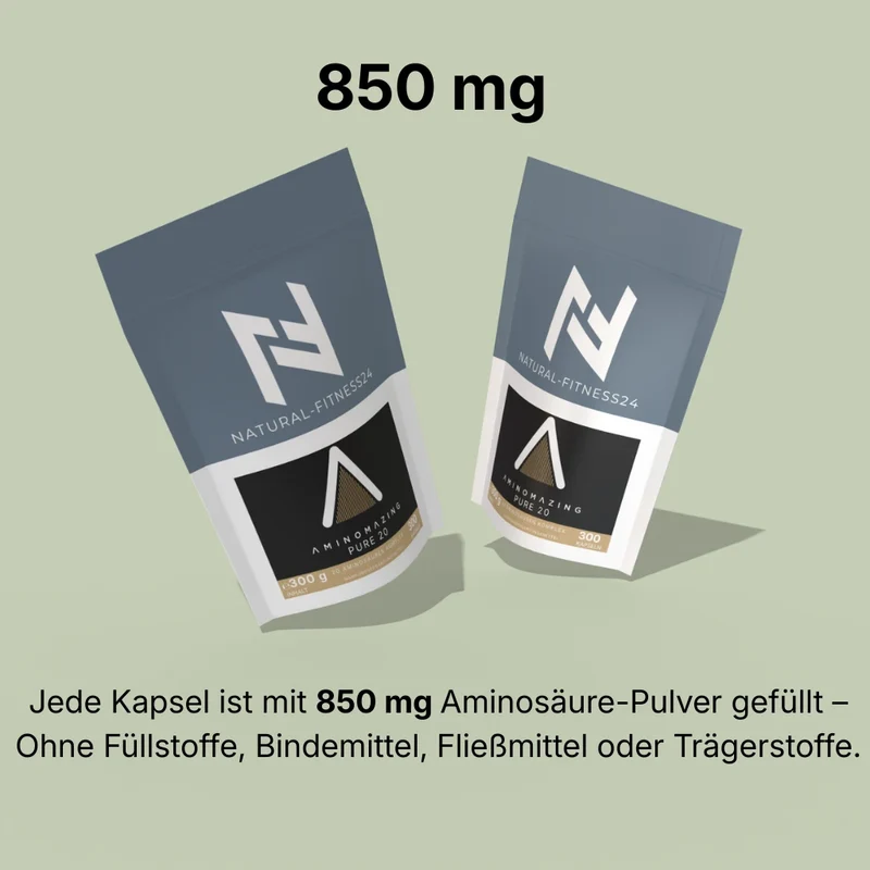 Aminomazing Pure 20 – Alle 20 proteinogenen Aminosäuren 300 Kapseln