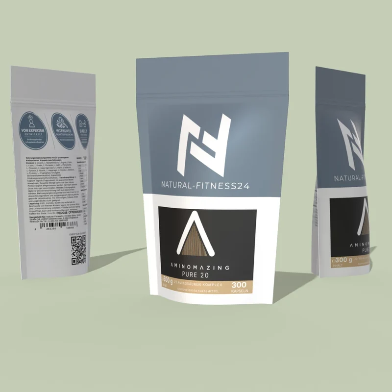 Aminomazing Pure 20 – Alle 20 proteinogenen Aminosäuren 300 Kapseln