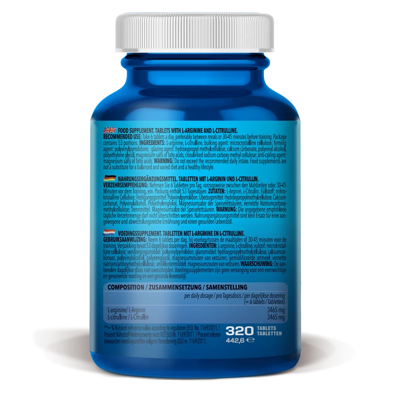 L-Arginine + L-Citrulline (320 tablets)