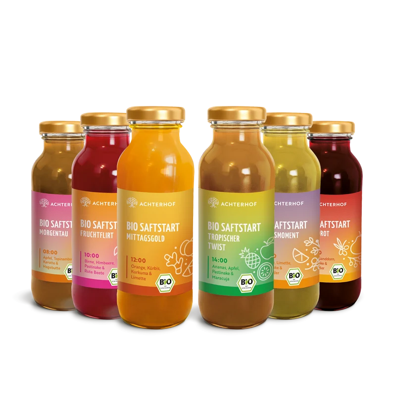 Saftstart Bio Saftkur 1-7 Tage (6 Flaschen pro Tag)