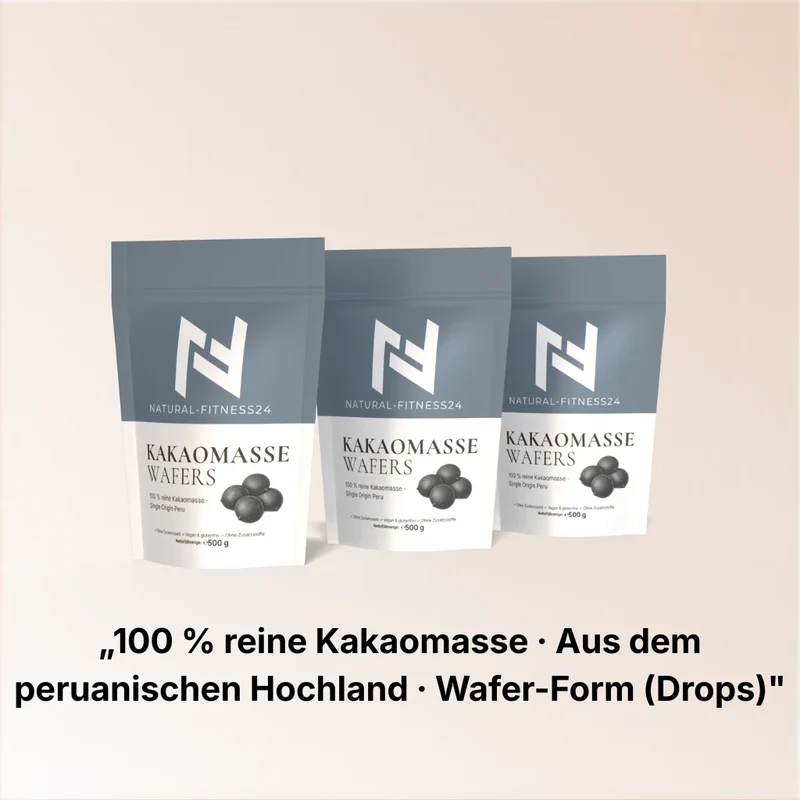 Kakaomasse Wafers 500g – Single Origin Peru für Trinkschokolade & Schokolade – vegan