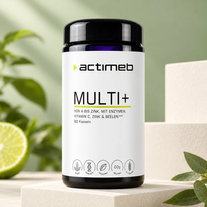 actimeb MULTI+ | Vitamine, Mineralstoffe & Enzyme | 60 Kapseln