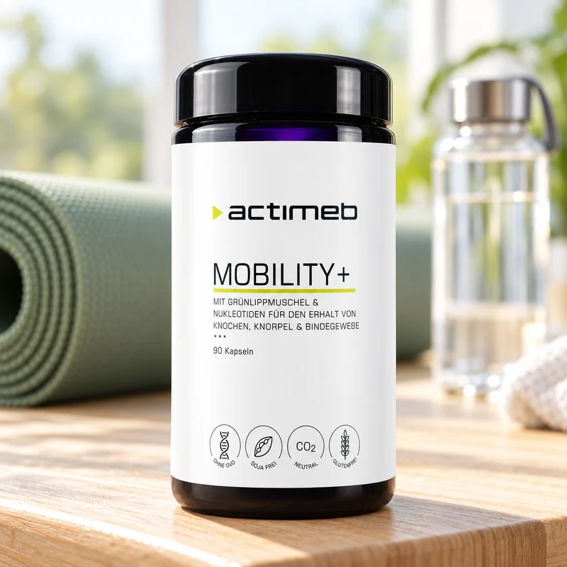 actimeb MOBILITY+ | Grünlippmuschel & Nährstoffkomplex | 90 Kapseln
