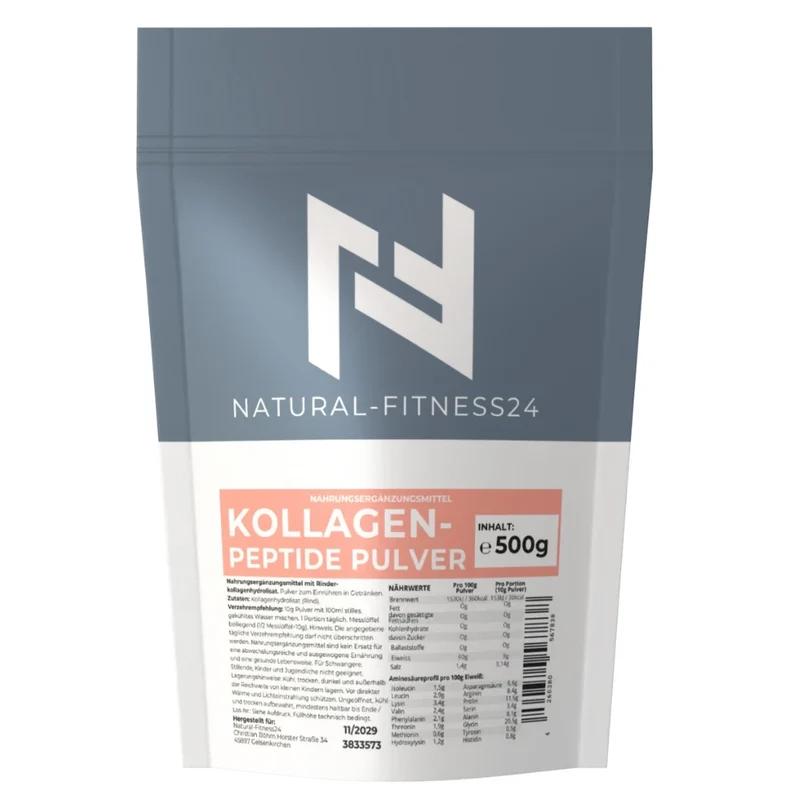 Kollagen Peptide Pulver 500g – Kollagenhydrolysat