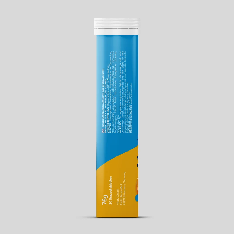 Magnesium + Vitamin C - Orange (20 Brausetabletten) - 6er Pack
