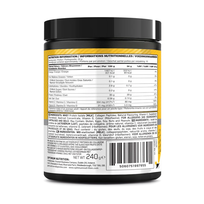 Clear Whey + Collagen (240g)