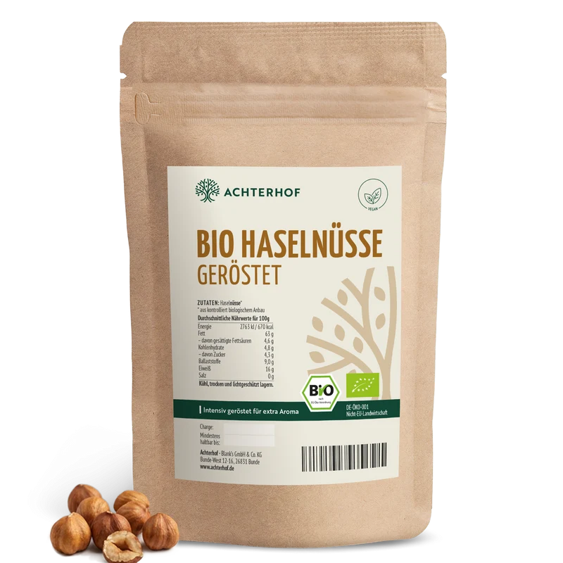 Bio Haselnüsse geröstet (250g)