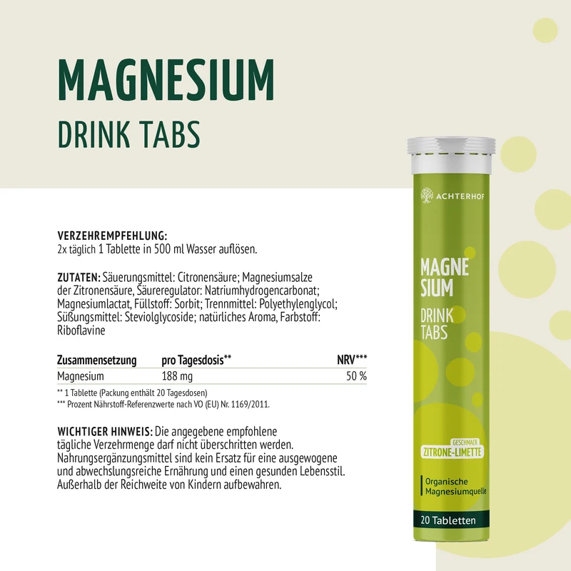 Magnesium Drink Tabs (20 Brausetabletten)