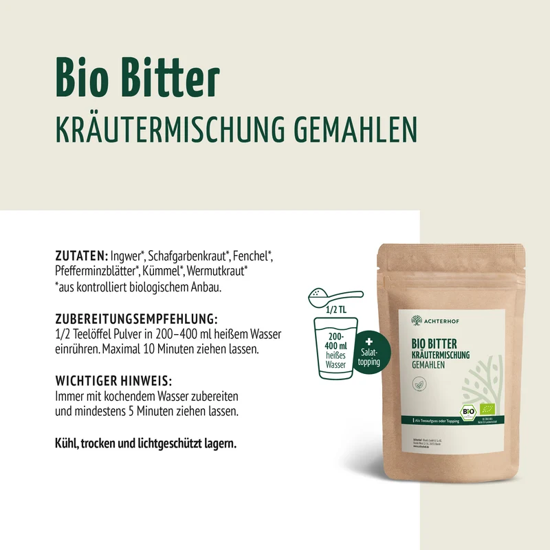 Bio Bitter Kräutermischung gemahlen (100g)