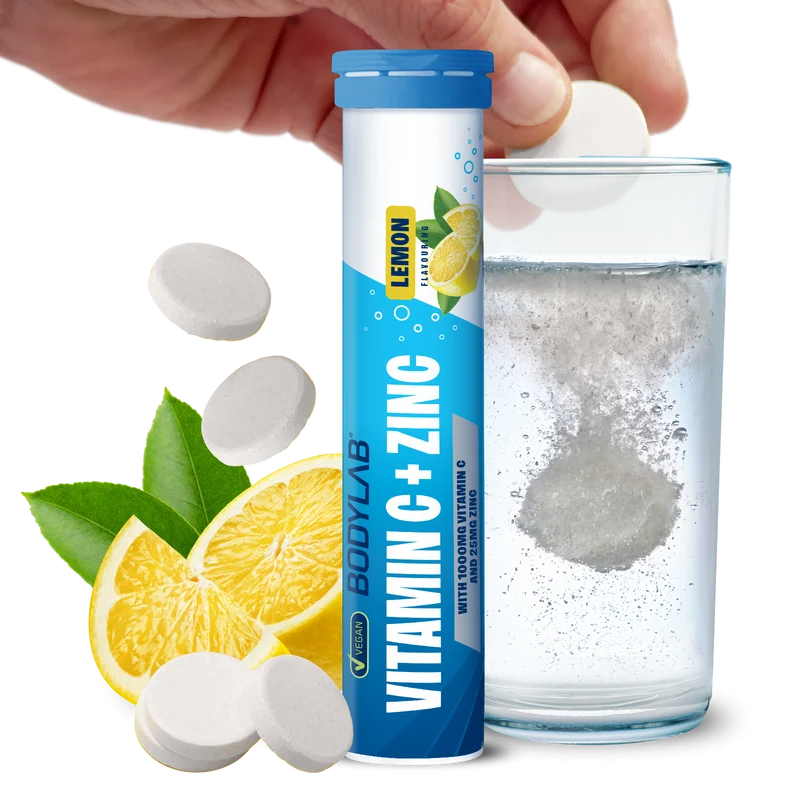 Vitamin C + Zinc - 6x 20 Brausetabletten - Lemon Flavouring