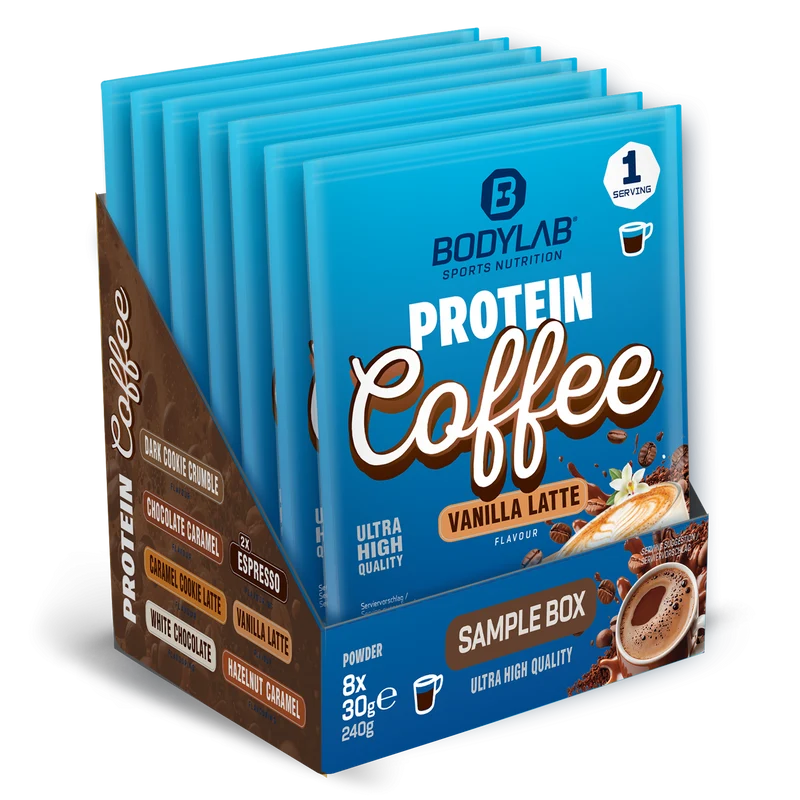 Protein Coffee Probierbox (8 Proben je 30g)