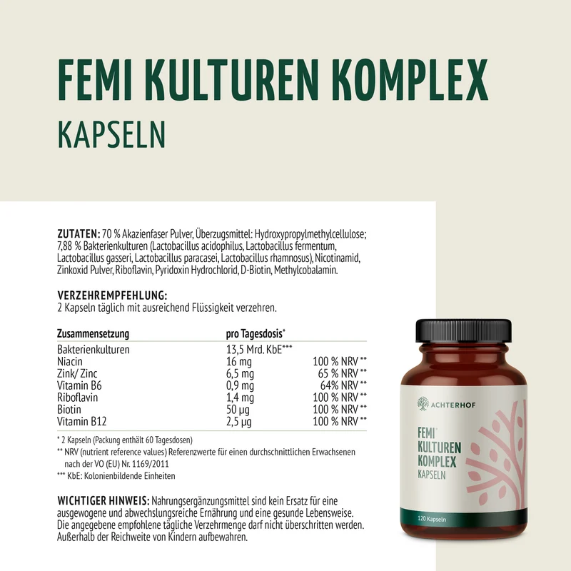 Femi Kulturen Komplex (120 Kapseln)