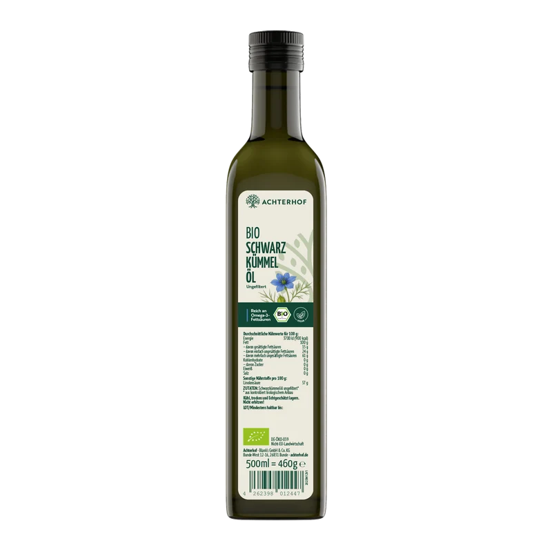 Bio Schwarzkümmelöl (500ml)