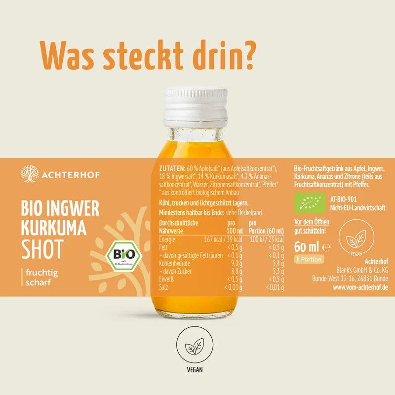 Fastendrinks 6 Flaschen Kräuterwunder Bio