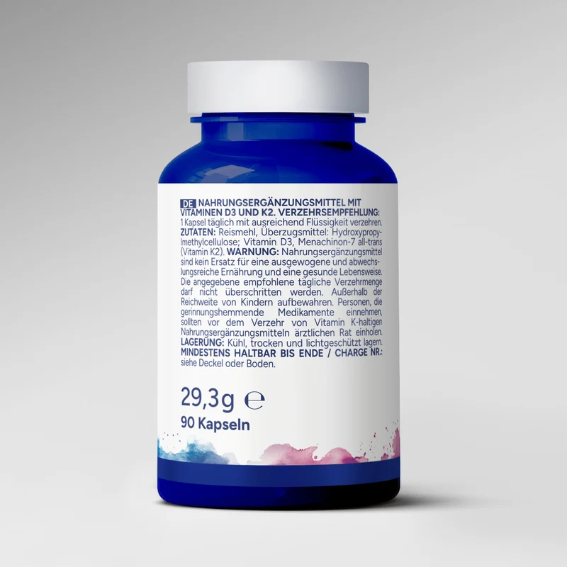 Vitamin D3+K2 (90 Kapseln)