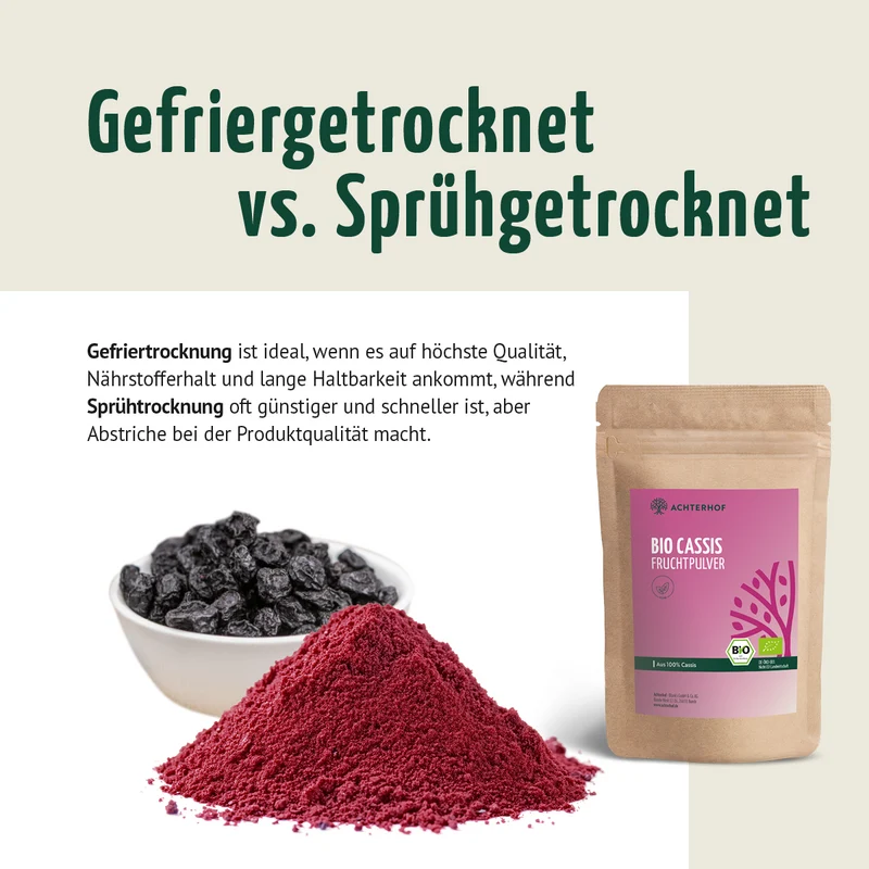 Bio Cassis Fruchtpulver (100g)
