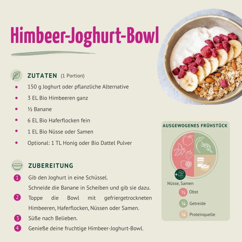 Bio Himbeeren gefriergetrocknet (100g)