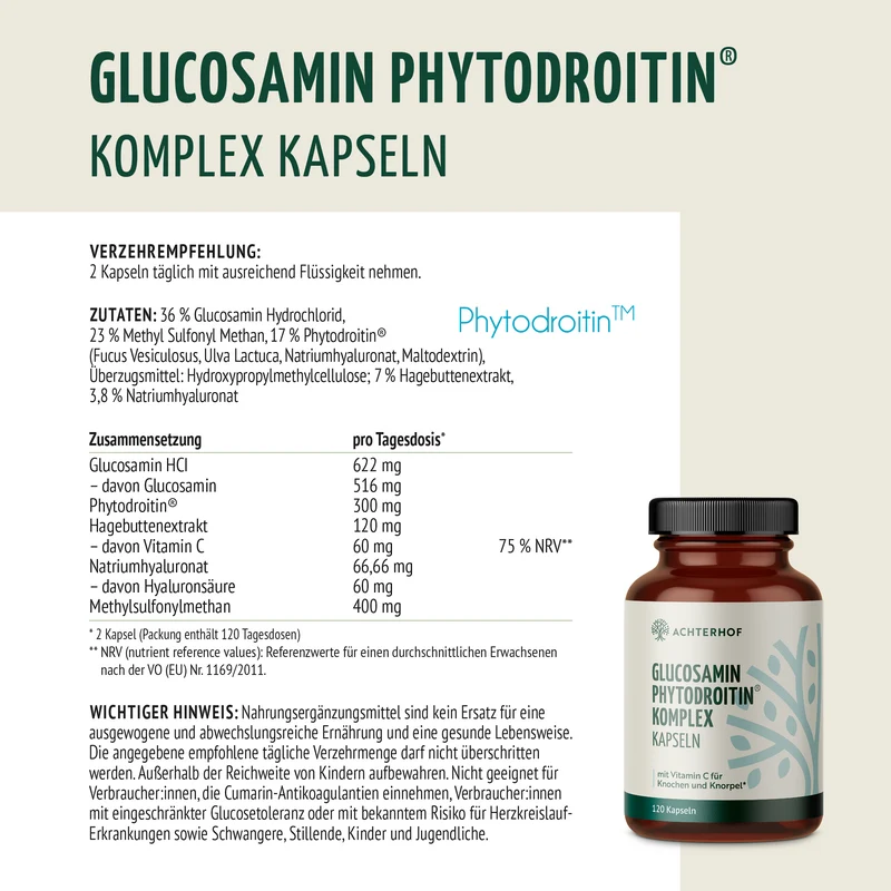 Glucosamin Phytodroitin® Komplex (120 Kapseln)