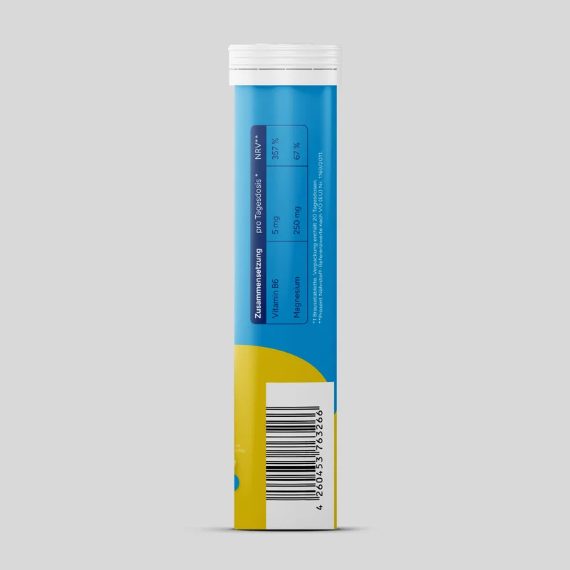 Magnesium + Vitamin B6 - Zitrone (20 Brausetabletten)