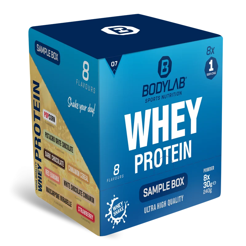 Whey Protein Probierboxen (8 Proben je 30g)