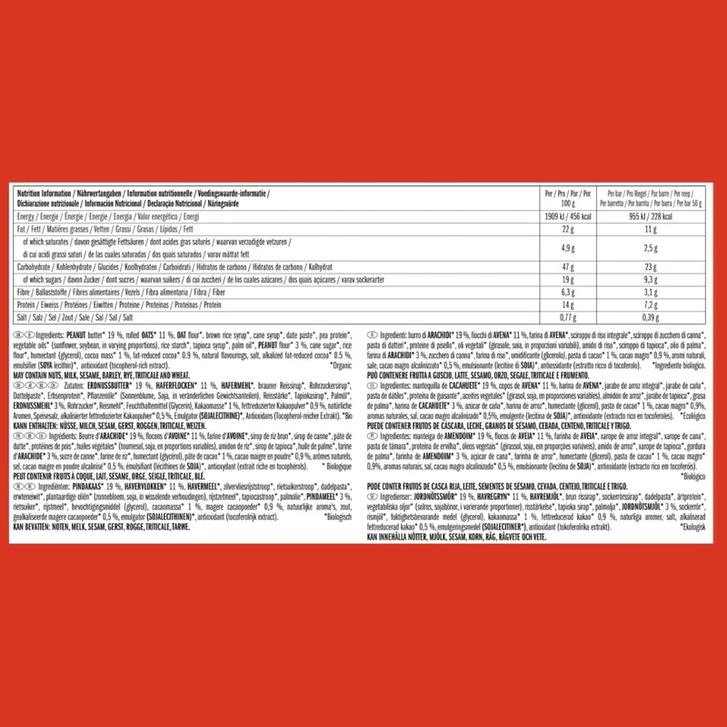 Nut Butter Filled Bar bio (12x50g)