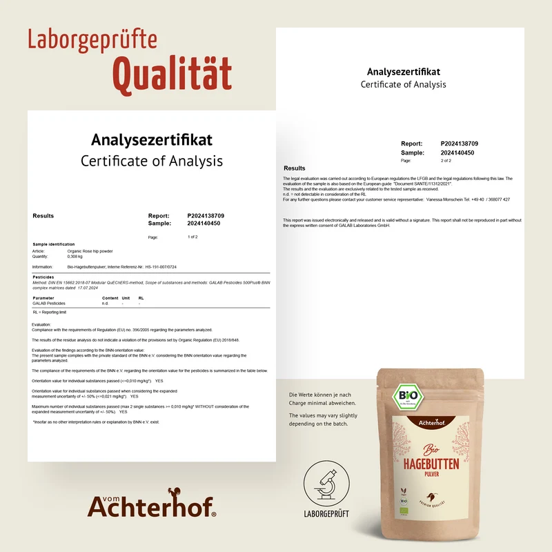 Hagebuttenpulver Bio (500g)