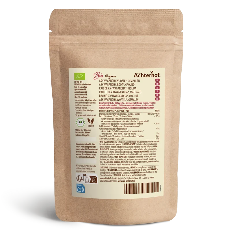 Ashwagandha Pulver Bio (250g)