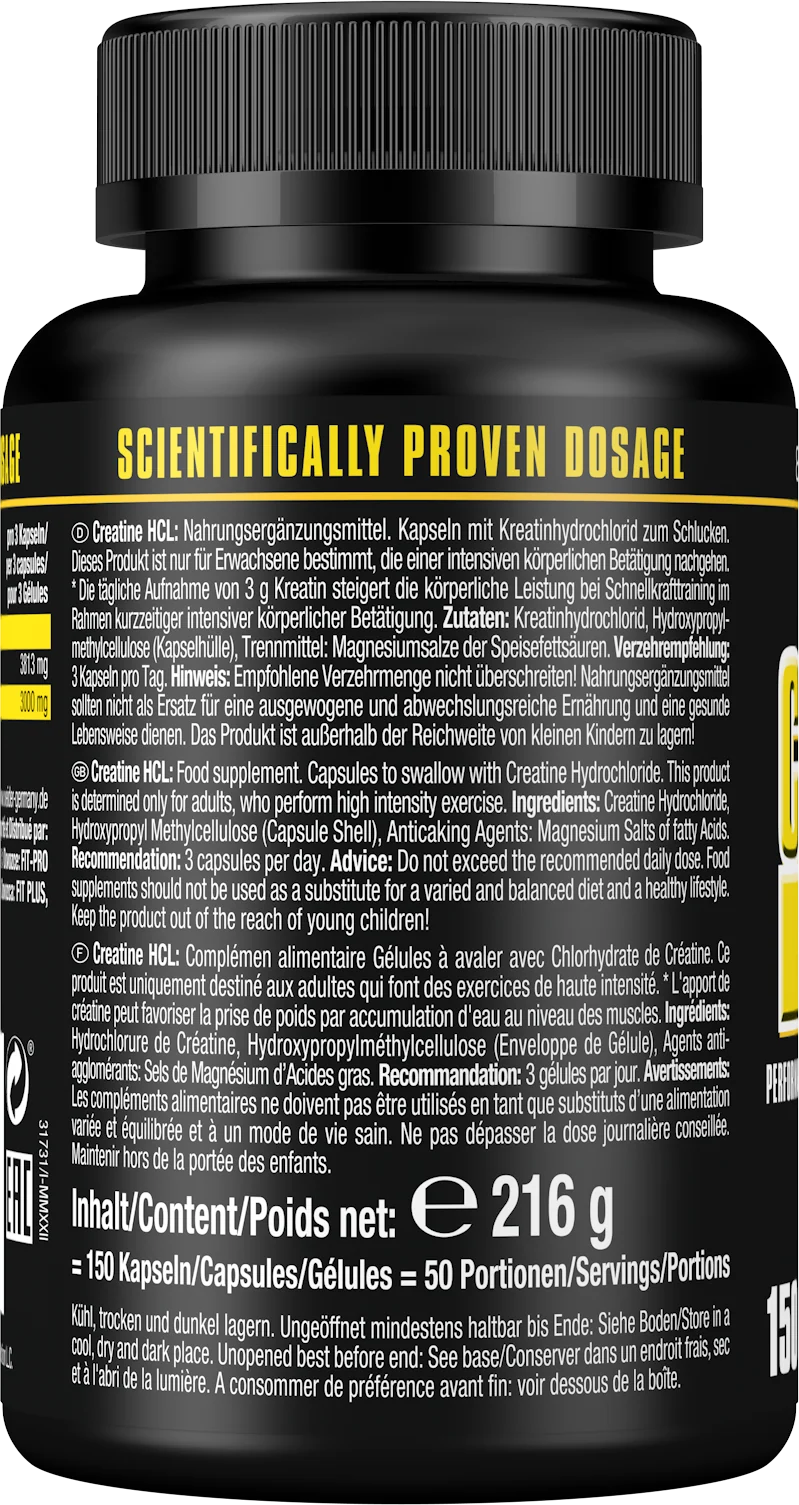 Creatine HCL (150 Kapseln)