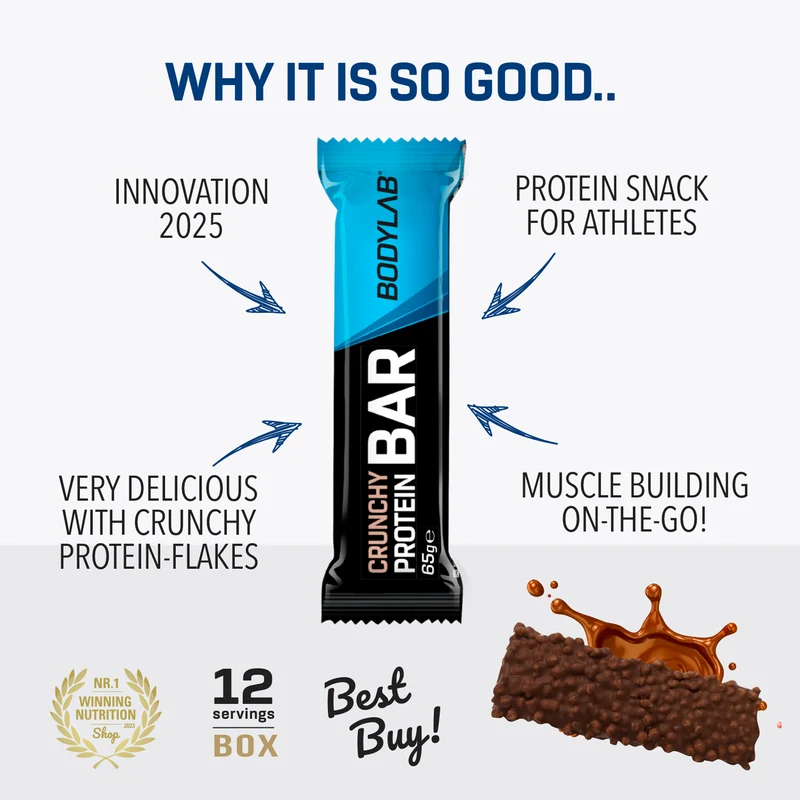 3 x Crunchy Protein Bar Deluxe (je 12x65g)