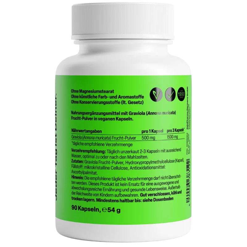 Graviola 500mg (90 Kapseln)
