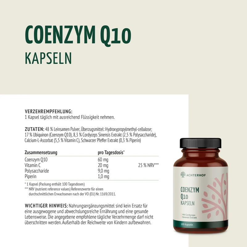 Coenzym Q10 (100 Kapseln)