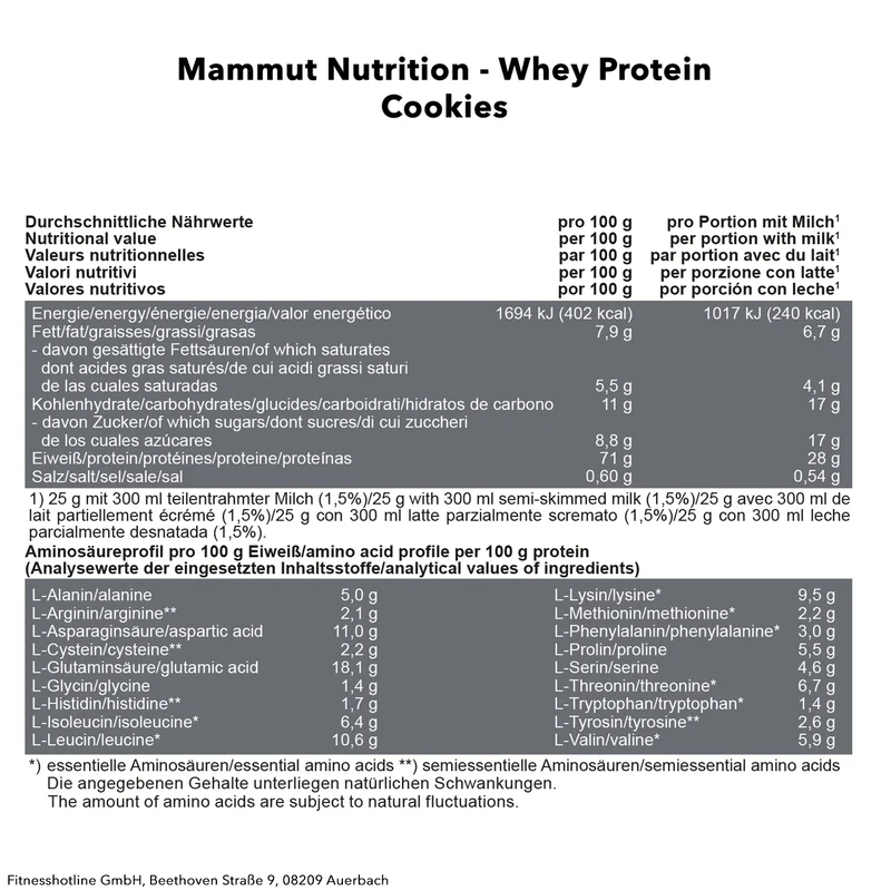 Mammut Whey Protein (1000g)