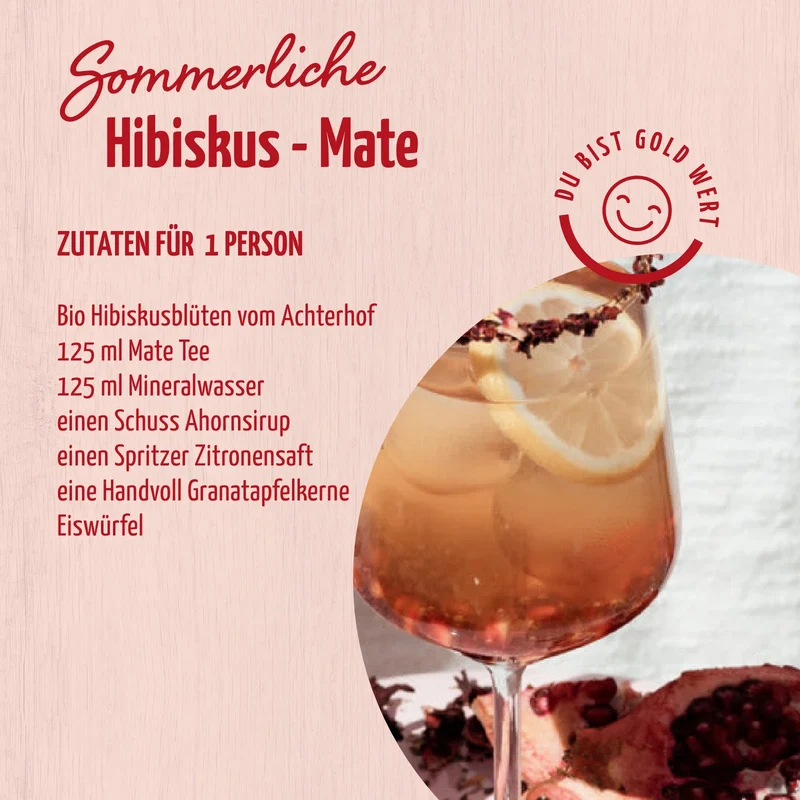 Hibiskusblüten ganz / getrocknet Bio (250g)