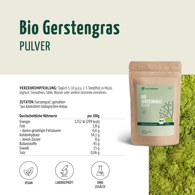 Bio Gerstengras Pulver (150g)