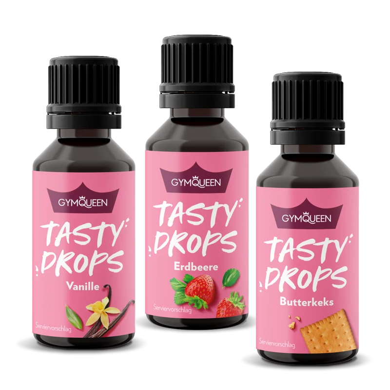 GymQueen Tasty Drops Dreierpack (3x30ml)