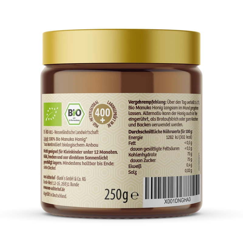 Manuka Honig Bio 400+ MGO (250g)