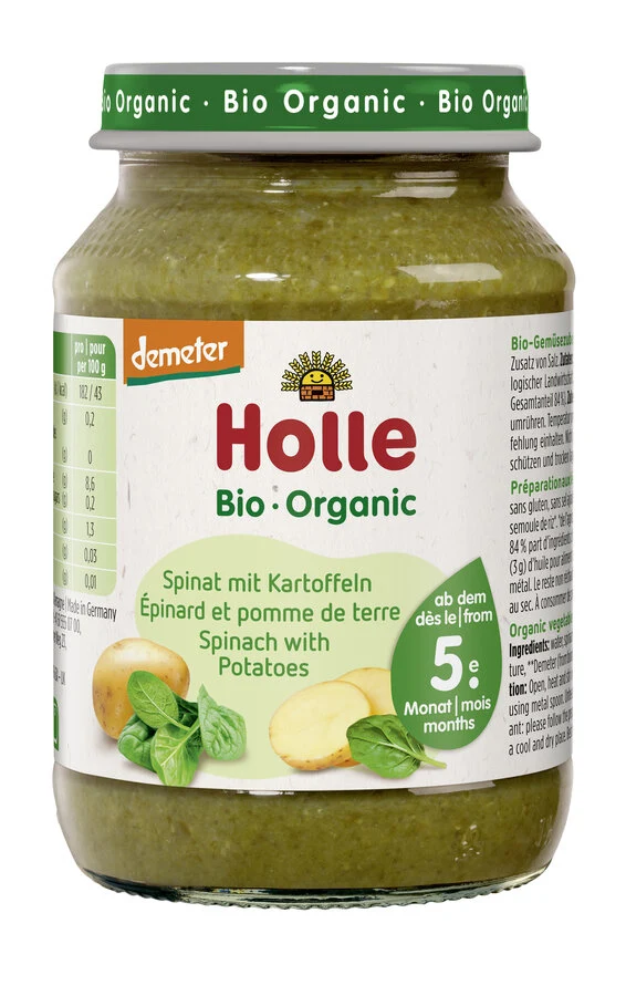Spinat mit Kartoffeln - 190g - Bio ab dem 5. Monat